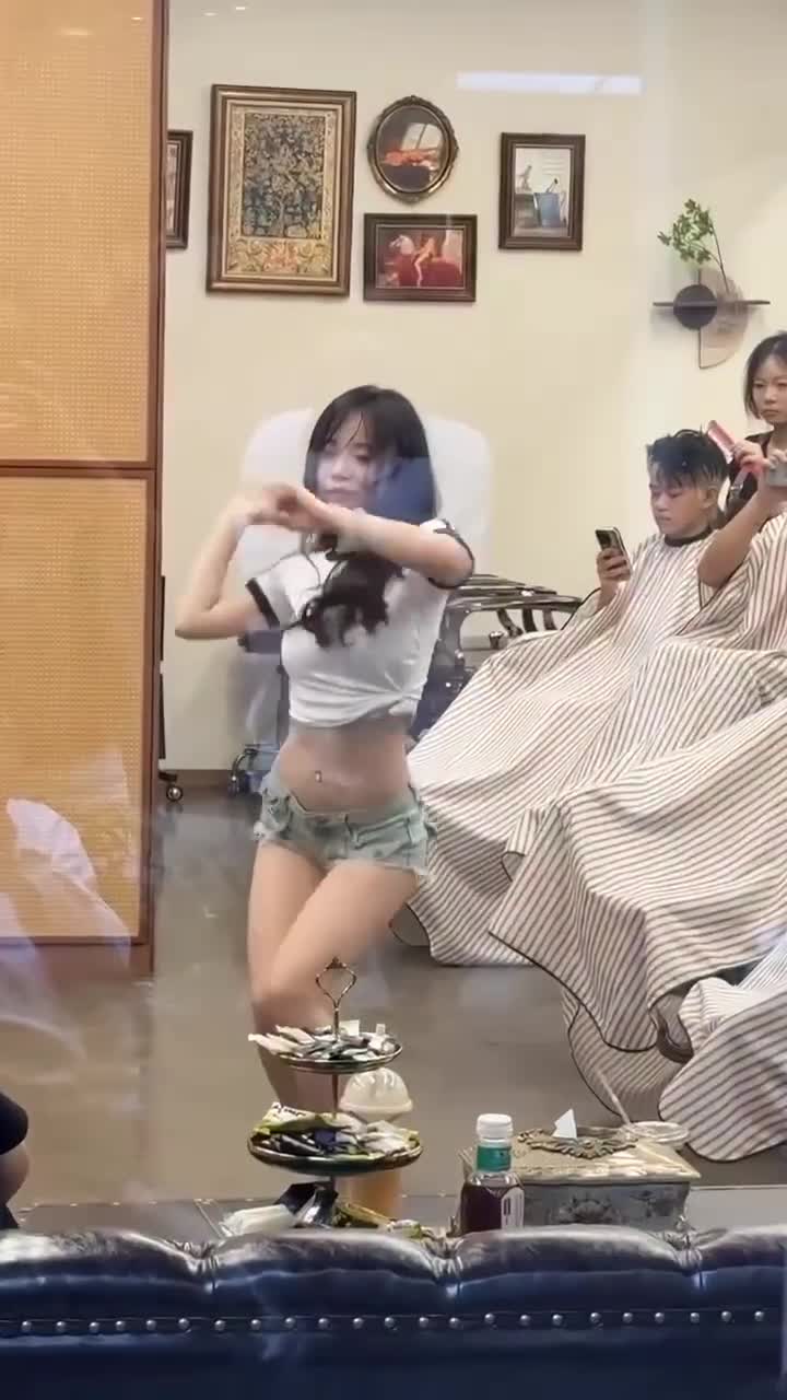 Now the barbershops are rolling up and putting hot girls on the dance floor.